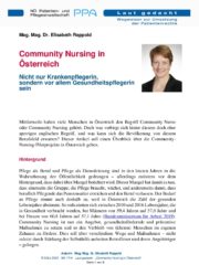 Icon of Community Nursing In Osterreich