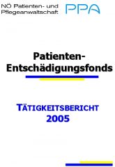 Icon of Patienten Entschädigungsfonds Tätigkeitsbericht 2005