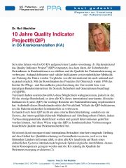 Icon of 10 Jahre Quality Indicator Projekt (QIP)
